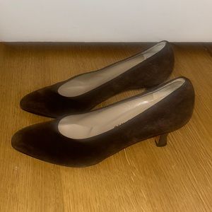Ferragamo suede heels